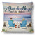 You And Me And The Dogs Peace Beach View - Gift For Pet Lovers - Personalized Pillow