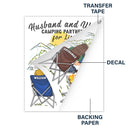 Home Is Where We Park It - Gift For Camping Lovers - Personalized Camping Decal, Decor Decal