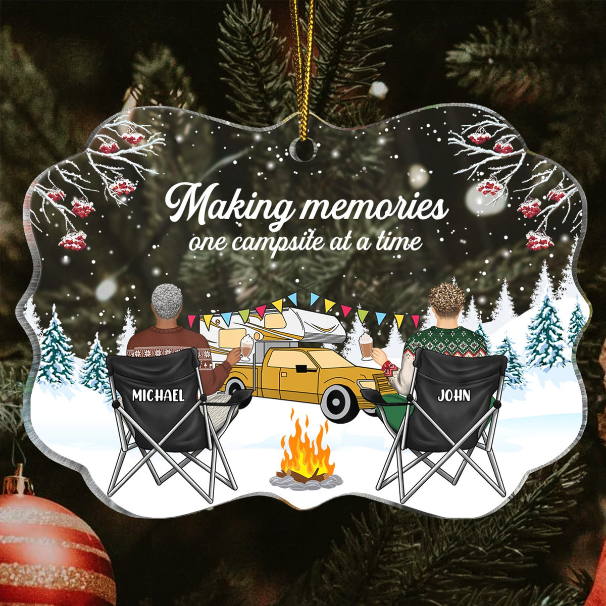 Happy Campers - Christmas Gift For Camping Lovers - Personalized Medal ...