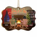 You And Me We Got This - Gift For Couples - Personalized Medallion Wooden Ornament