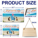 Et elle vécut heureuse pour toujours - Cadeau pour les amoureux des chiens - Panneau rectangulaire en bois personnalisé