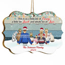 This Is Us A Little Bit Back Vector - Christmas Gift For Family - Personalized Medallion Wooden Ornament