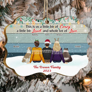 This Is Us A Little Bit Back Vector - Christmas Gift For Family - Personalized Medallion Wooden Ornament