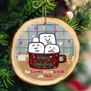 Quel plaisir de travailler avec vous ! Cadeau de Noël pour collègue ! Ornement en bois personnalisé