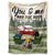 You And Me And The Dog Grass - Gift For Camping Lovers - Personalized Fleece Blanket