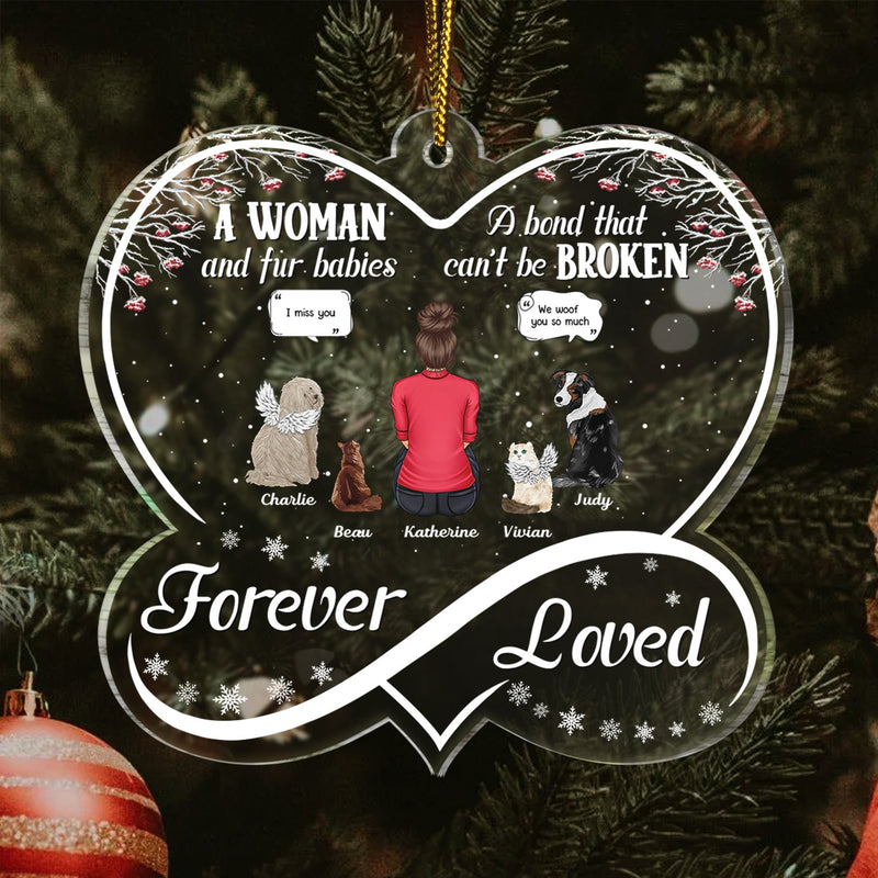 A Bond That Can't Be Broken - Gift For Dog Cat Lovers - Personalized Custom Shaped Acrylic Ornament