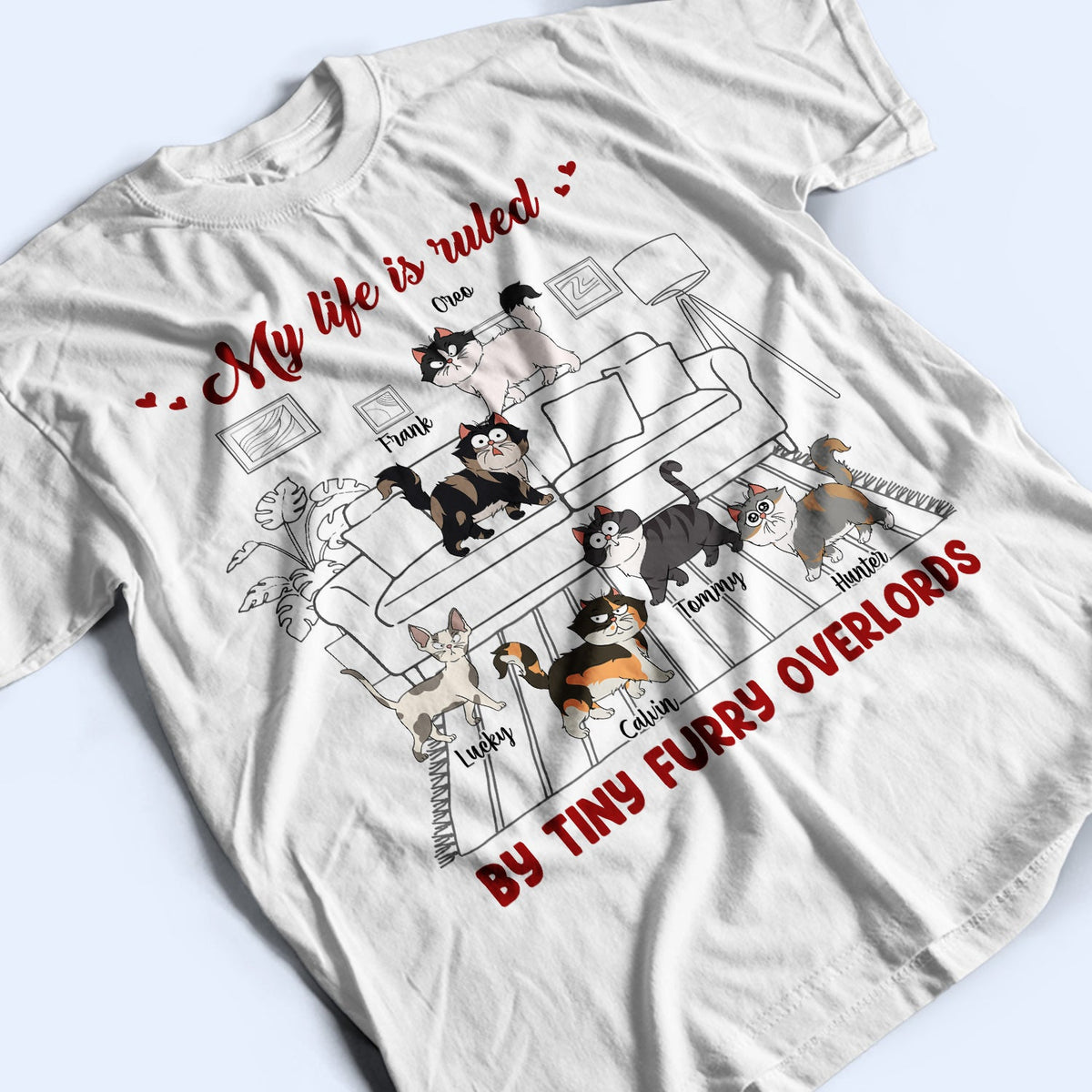 My Life Is Ruled By - Gift For Cat Lovers - Personalized Sweatshirt