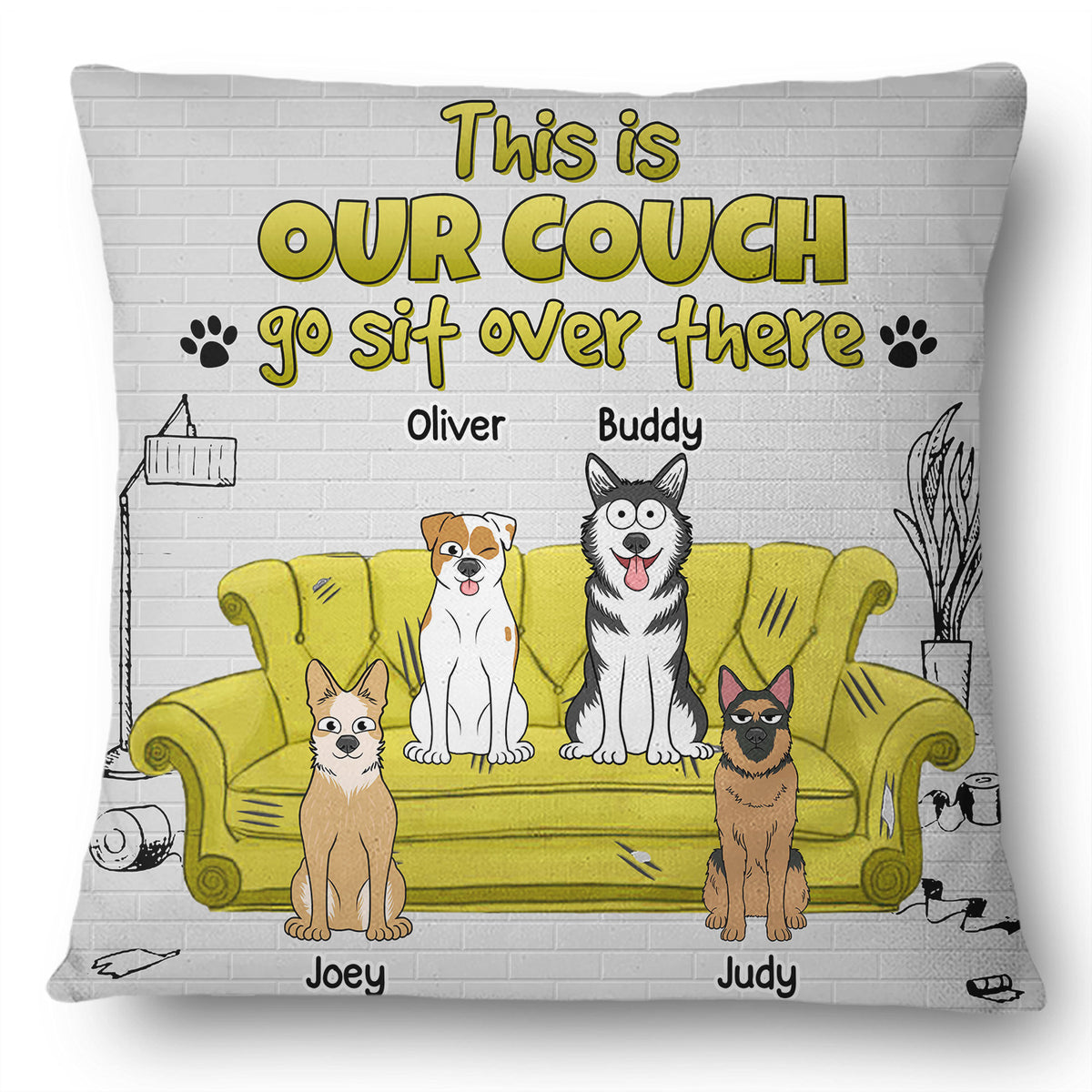 This Is My Couch Gift For Dog Lovers Personalized Pillow Wander