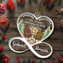 From Our First Kiss Till Our - Christmas Gift For Couples - Personalized Custom Shaped Acrylic Ornament