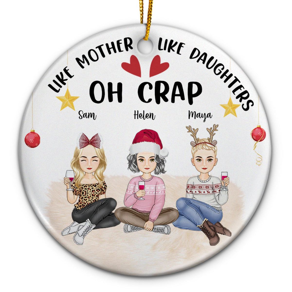 Like Mother Like Daughter - Christmas Gift For Mother Daughter - Perso ...