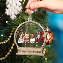 Merry Friendsmas - Christmas Gift For Besties - Personalized 2-Layered Mix Ornament