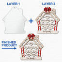Wood Family - Christmas Gift For Family - Personalized 2-Layered Mix Ornament