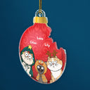 Broken Ornament Funny Cat - Christmas For Cat Lovers - Personalized Custom Shaped Acrylic Ornament