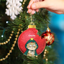 Broken Ornament Funny Cat - Christmas For Cat Lovers - Personalized Custom Shaped Acrylic Ornament