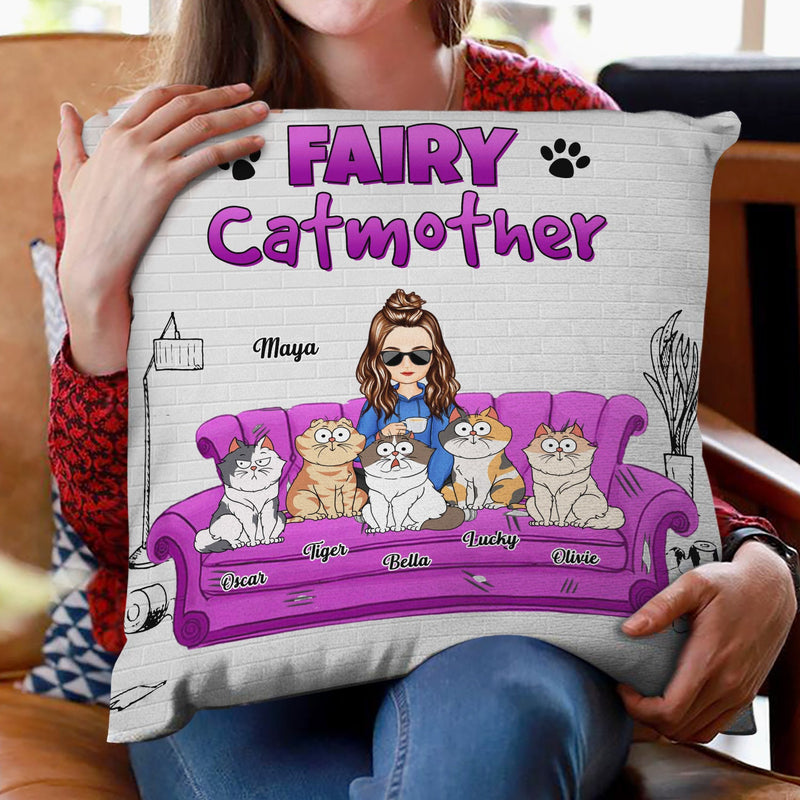 Best Cat Mom Ever - Gift For Cat Lovers - Personalized Pillow