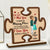 I Found My Missing Piece - Gift For Couple - Personalized Custom Shaped 2-Layered Wooden Plaque