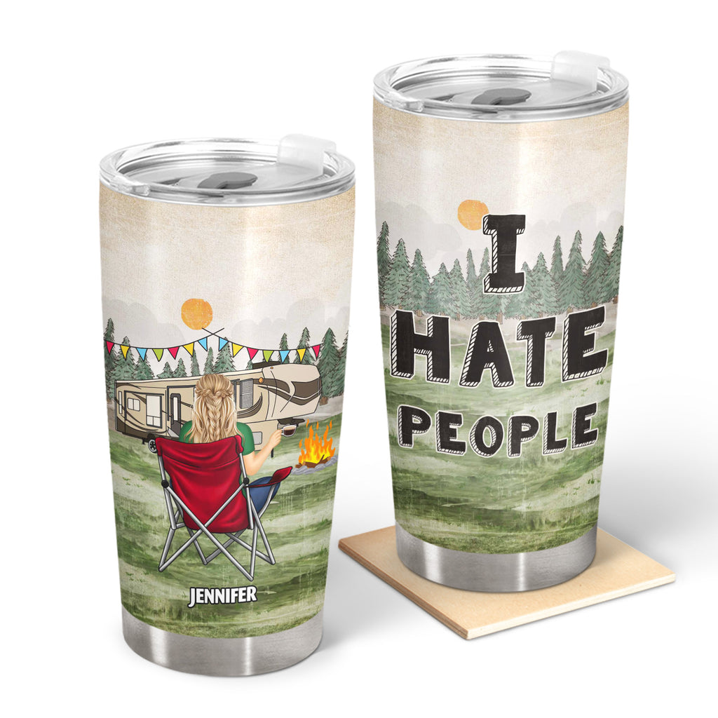 I Hate People Insulated Travel Mug 