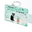 Une fois à mes côtés - Cadeau commémoratif pour les amoureux des animaux - Porte-clés personnalisé en acrylique