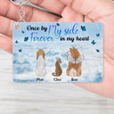 Une fois à mes côtés - Cadeau commémoratif pour les amoureux des animaux - Porte-clés personnalisé en acrylique