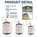 Custom Photo When Tomorrow Starts Without Me - Dog Memorial Gifts For Loss Of Dog - Personalized Aluminum Keychain