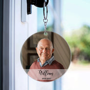 Custom Photo Always Loved Never Forgotten - Memorial Gift For Family - Personalized Acrylic Keychain