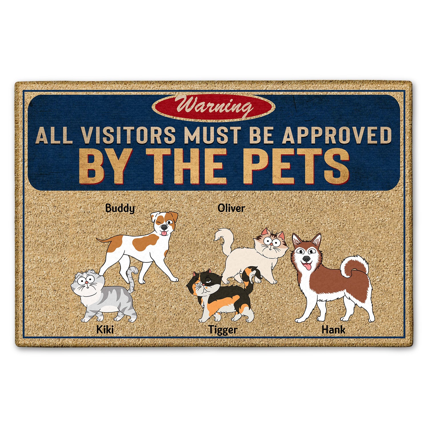 Approved By The - Gift For Pet Lovers - Personalized Doormat