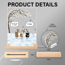 They Still Talk About You - Memorial Gift For Pet Lovers - Personalized 3D Led Light Wooden Base