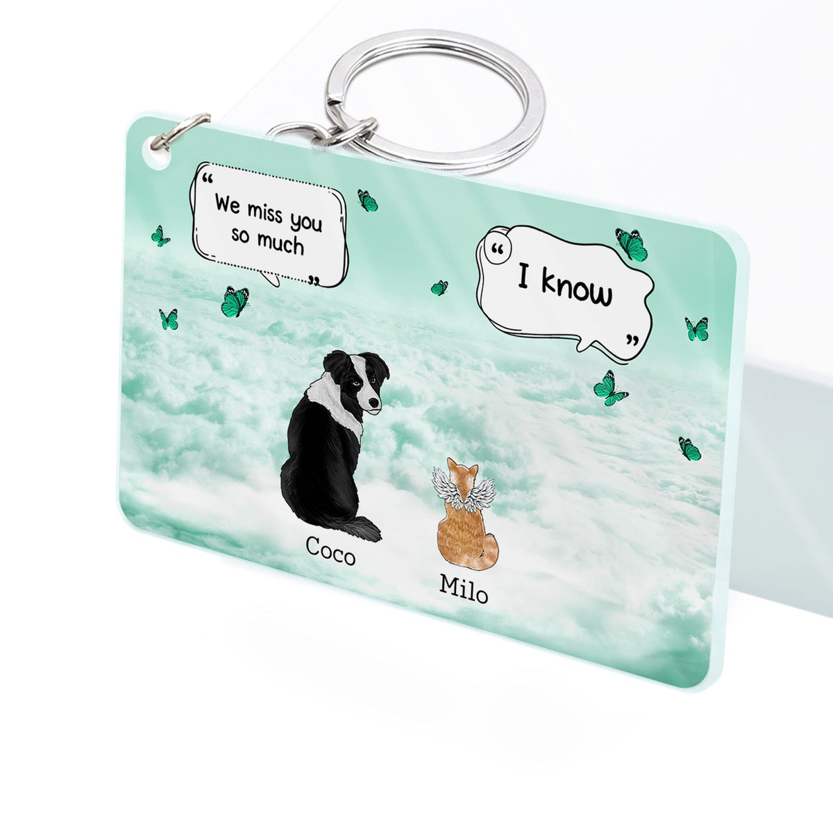 They Still Talk About You - Memorial Gift For Pet Lovers - Personalized Acrylic Keychain