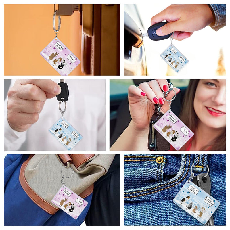 They Still Talk About You - Memorial Gift For Pet Lovers - Personalized Acrylic Keychain