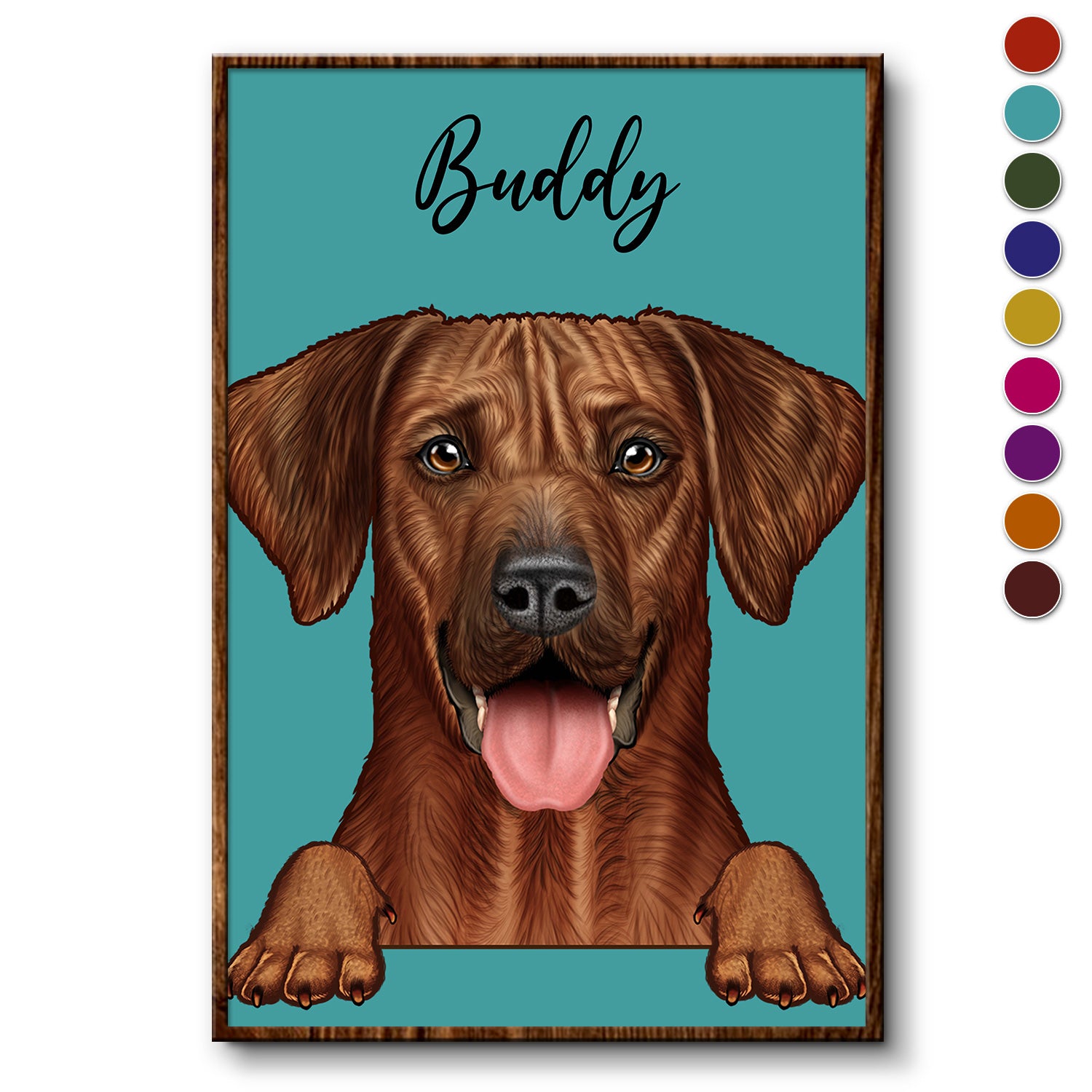 Cute Semi Dog Cat - Gift For Pet Lovers - Personalized Poster