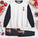 Custom Photo King Queen - Gift For Couples - Personalized Unisex Pajamas Set