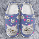 Custom Photo Cute Pattern - Gift For Pet Lovers - Personalized Fluffy Slippers