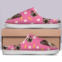 Custom Photo Cute Pattern - Gift For Pet Lovers - Personalized Fluffy Slippers