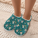 Custom Photo Dog Face - Gift For Dog Lovers - Personalized Fluffy Slippers