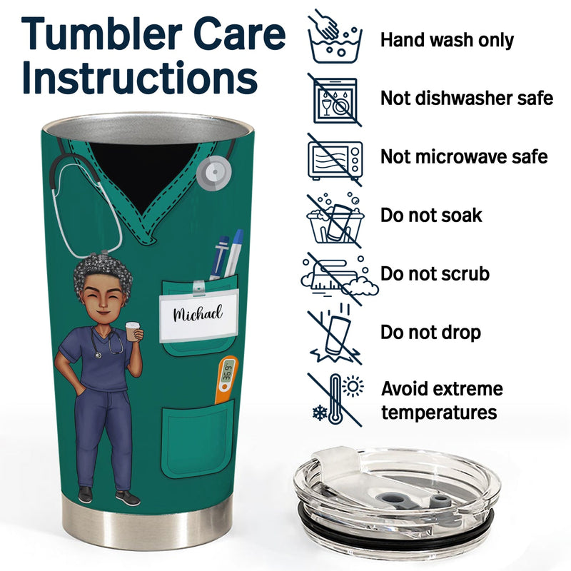 Nurse Nutrition Facts New Version - Gift For Nurses - Personalized Tumbler