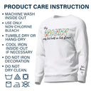 This Mama Wears Her Heart On Her Sleeve - Birthday, Loving Gift For Mom, Mother, Grandma, Grandmother - Personalized Sweatshirt With Sleeve Imprint