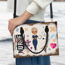 Nurse Life - Gift For Nurse - Personalized Leather Bag