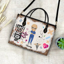 Nurse Life - Gift For Nurse - Personalized Leather Bag