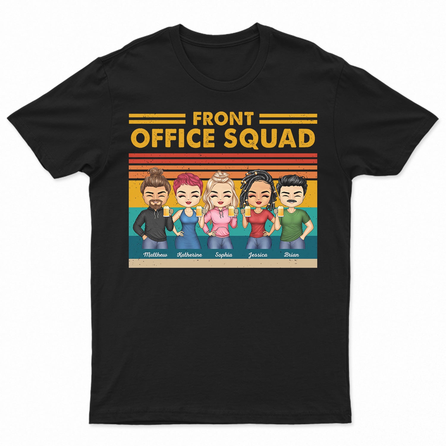 Front Office Squad - Gift For Colleagues, Coworker Gift - Personalized T Shirt