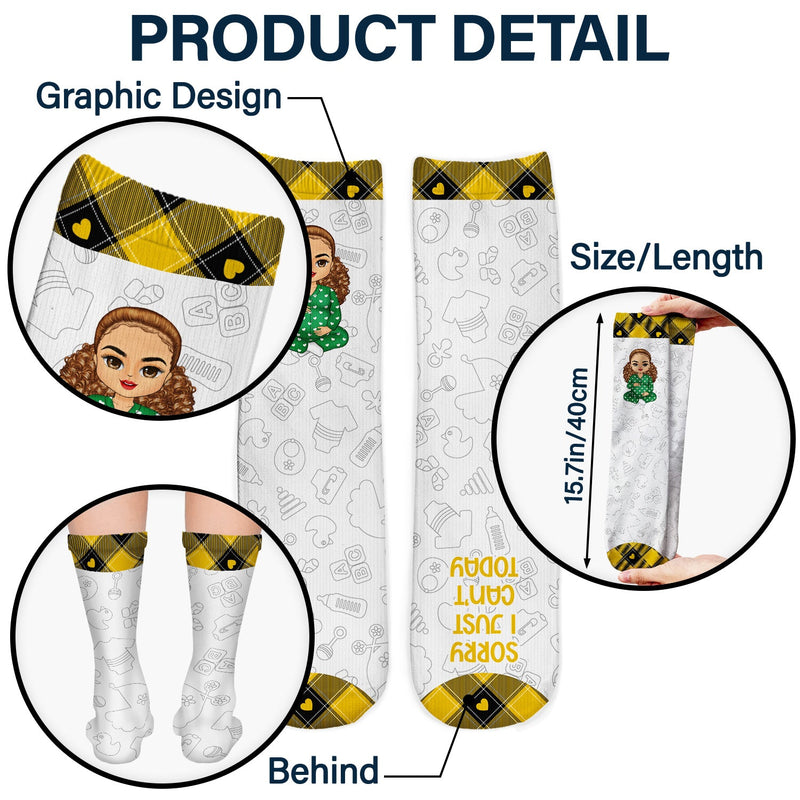 Growing A Tiny Human - Pregnancy Gift, New Mom Gifts, Mom Socks, Expecting Mom, Baby Shower Gift - Personalized Socks