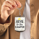 Keys To The Camper You And Me - Gift For Dog And Camping Lovers - Personalized Aluminum Keychain