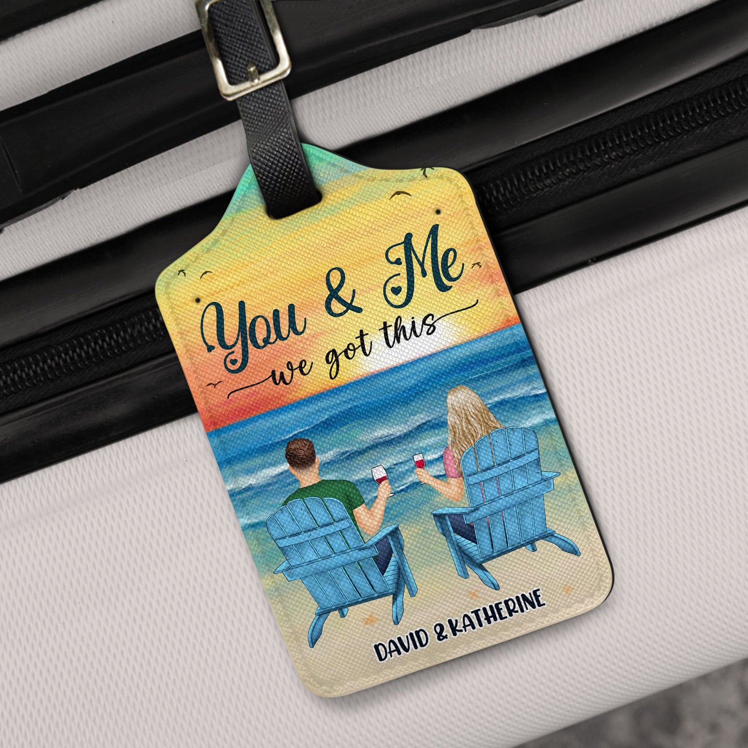 You And Me We Got This - Gift For Couples - Personalized Luggage Tag