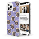 Custom Photo Pet Faces Human Faces - Gift For Dog Lovers, Cat Lovers, Men, Women - Personalized Clear Phone Case