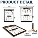 First Mom Now Grandma - Gift For Mom, Grandma - Personalized 2-Layered Wooden Plaque With Stand