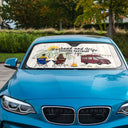 Home Is Where We Park It - Gift For Camping Lovers - Personalized Auto Sunshade