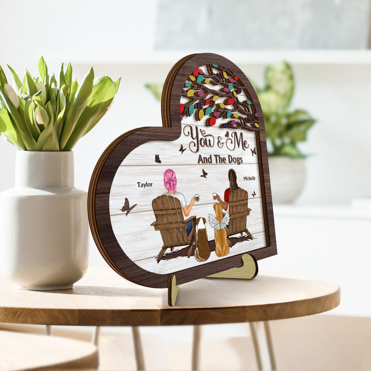 You And Me And The Fur Babies - Gift For Pet Couples - Personalized 2 ...