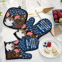 Every Snack You Make Cartoon Dog - Funny Gift For Dog Lovers - Personalized Oven Mitts, Pot Holders