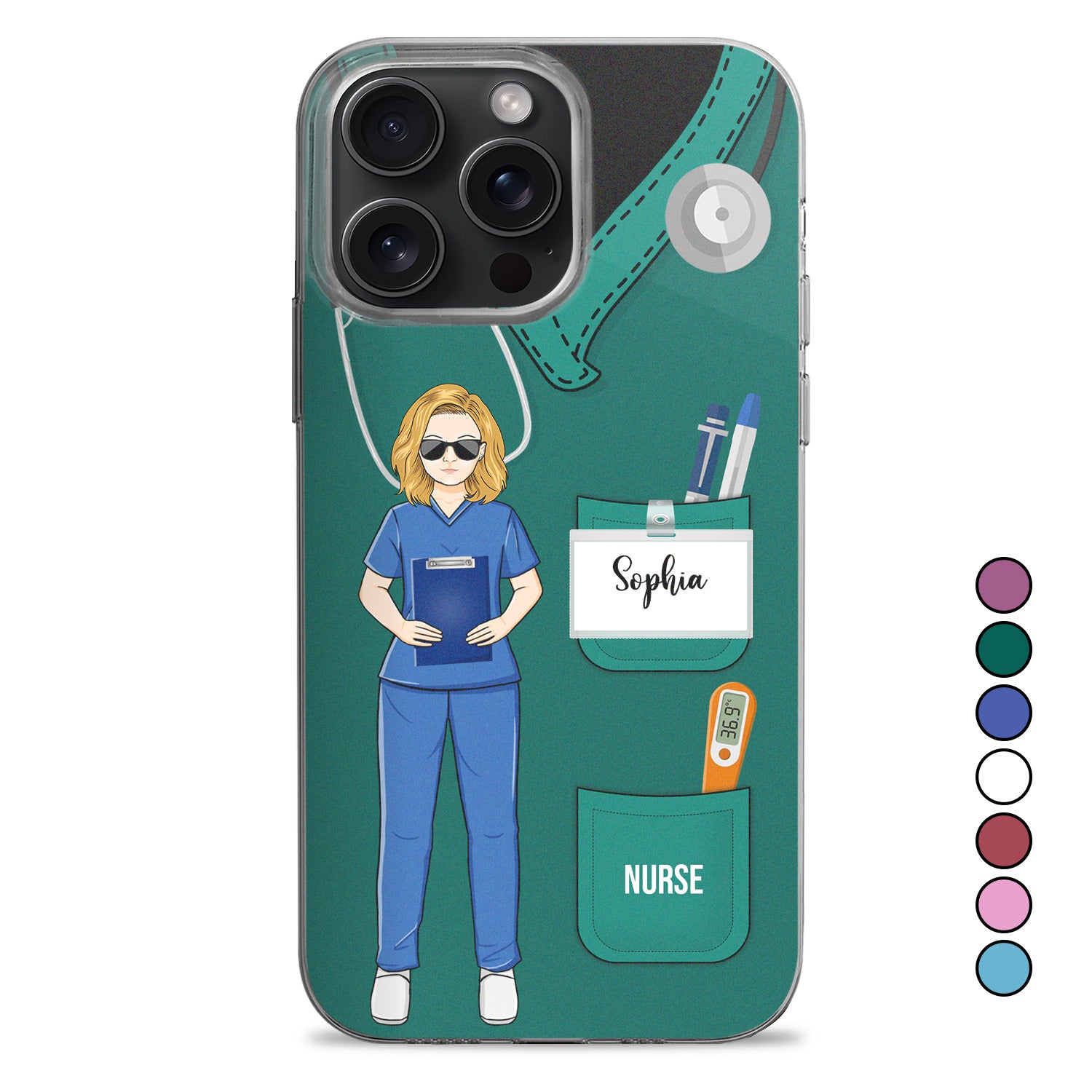 Nurse Medical Medicine Healthcare - Gift For Nurse - Personalized Clear Phone Case