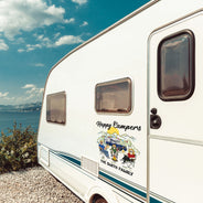 Créer des souvenirs, un camping à la fois - Cadeau pour les familles de camping - Décoration de camping personnalisée, autocollant décoratif
