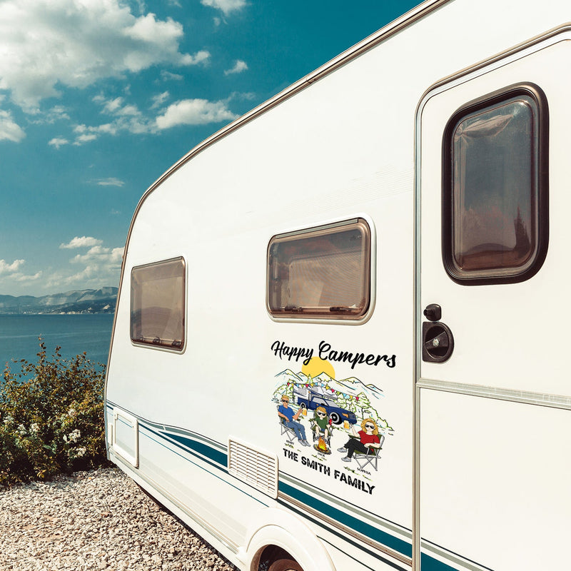 Making Memories One Campsite At A Time - Gift For Camping Family - Personalized Camping Decor, Decor Decal